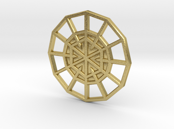 Resurrection Emblem CHARM 07 (Sacred Geometry) 3d printed
