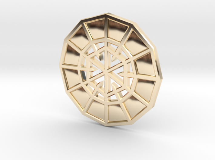 Resurrection Emblem CHARM 08 (Sacred Geometry) 3d printed