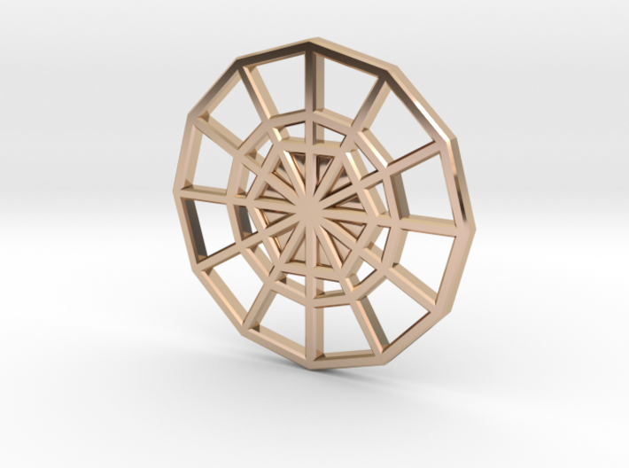 Restoration Emblem 02 CHARM (Sacred Geometry) 3d printed