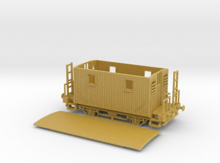HO/OO TUGS Bobber Caboose Chain V1 3d printed