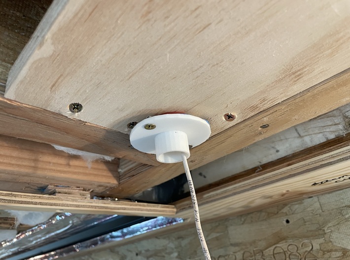 Visonic SPY-4 PIR Motion Detector Plaster Ground 3d printed Installed With Shims, Ready For Plaster