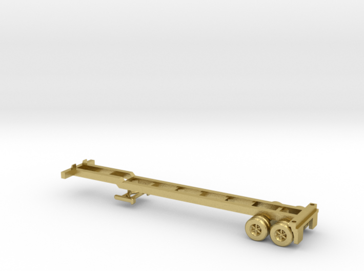 Z Scale Intermodal Trailer Chassis 3d printed
