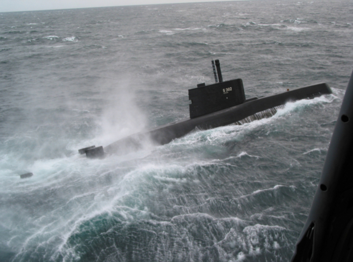 HULL-1/350 Norwegian Ula Type 210 diesel submarine 3d printed 
