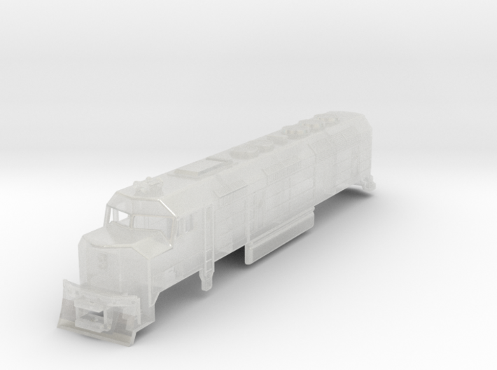 Z Scale EMD F45 Shell 3d printed