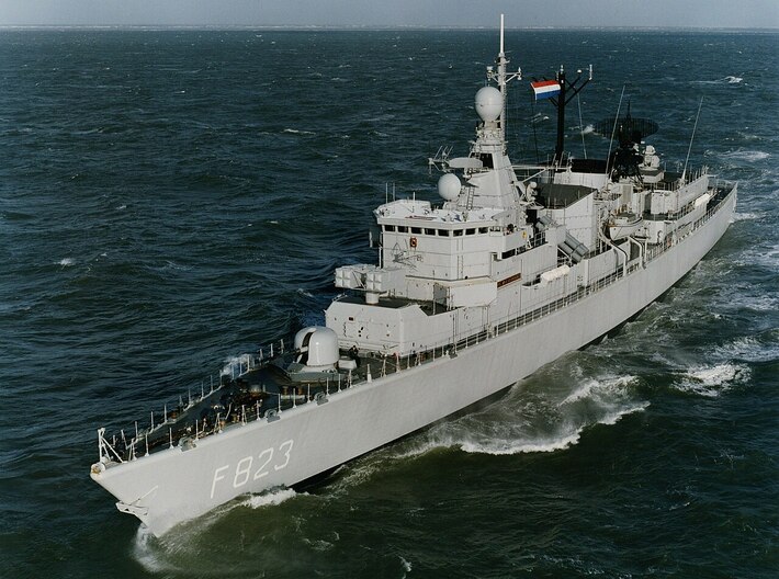 Nameplate Hr.Ms. Philips van Almonde 3d printed Kortenaer-class anti-submarine frigate Hr.Ms. Philips van Almonde. 