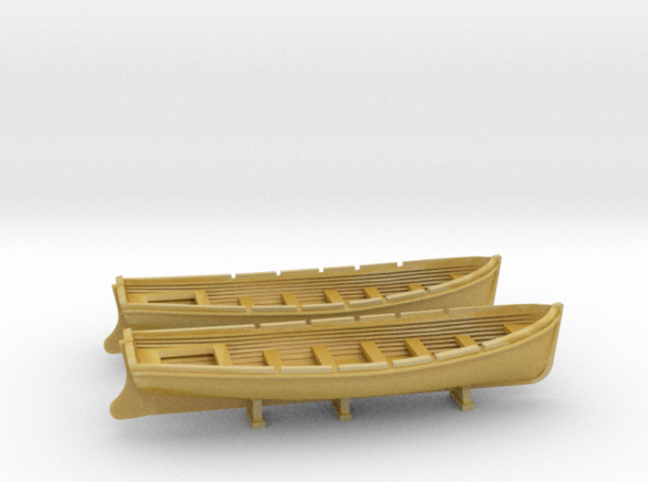 1/200 DKM 8m Long Boat Set x2 3d printed