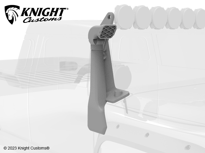 KCUT029 Utron Snorkel &amp; lightbar mount set 3d printed