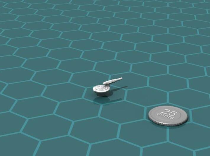 Fed Corvette 3d printed Render of the model, with a virtual quarter for scale.