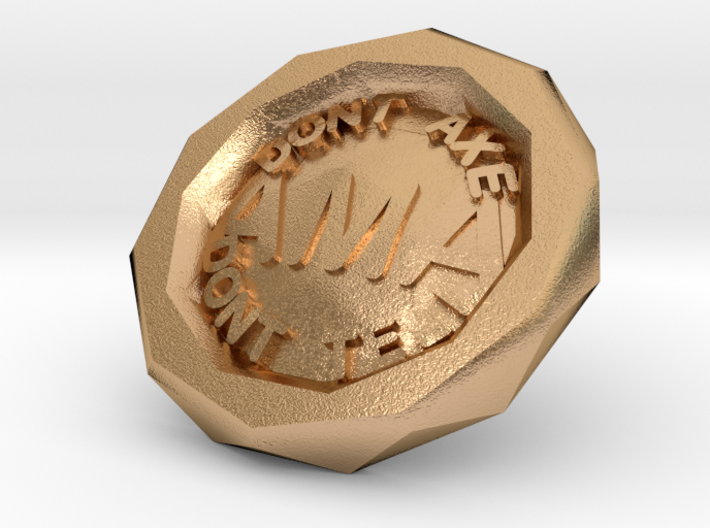 Axe Murderers Anonymous - Sobriety Chip (metal) 3d printed