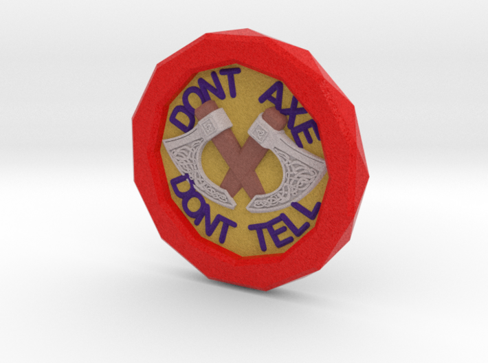 Axe Murderers Anonymous - Sobriety Chip 3d printed