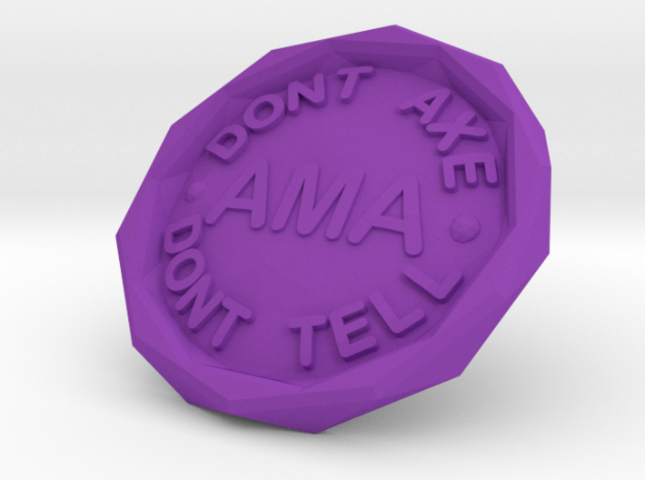 Axe Murderers Anonymous - Sobriety Chip (v2) 3d printed