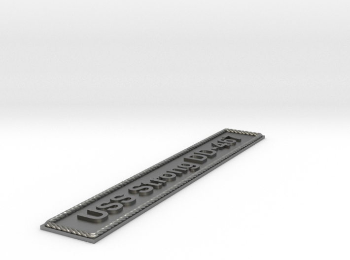 Nameplate USS Strong DD-467 (10 cm) 3d printed