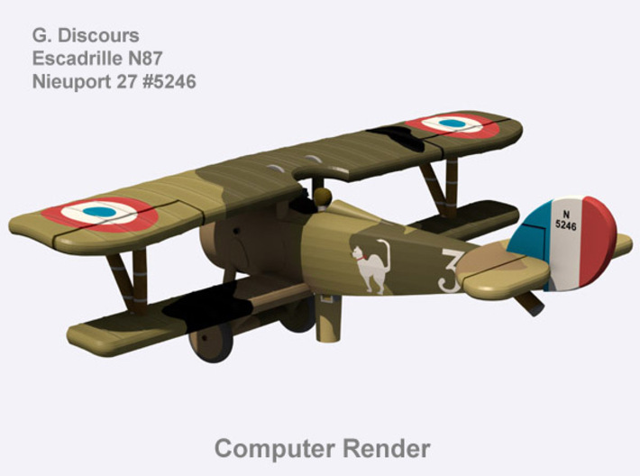 Gilbert Discours Nieuport 27 (full color) 3d printed 