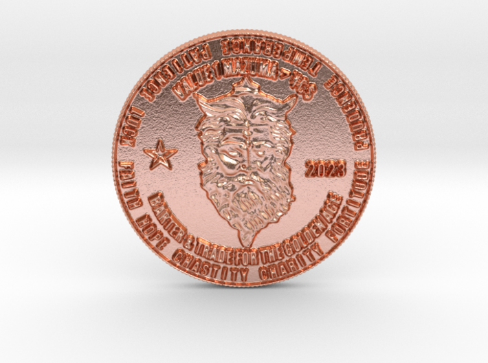 Lord Zeus Coin of 9 Virtues MAZUMA II 3d printed