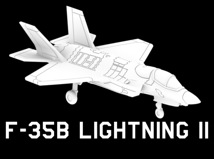 F-35B Lightning II (Clean, Horizontal) 3d printed