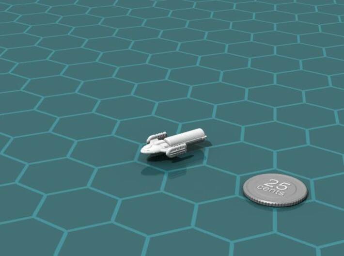 Carina Hauler 3d printed Render of the model, with a virtual quarter for scale.