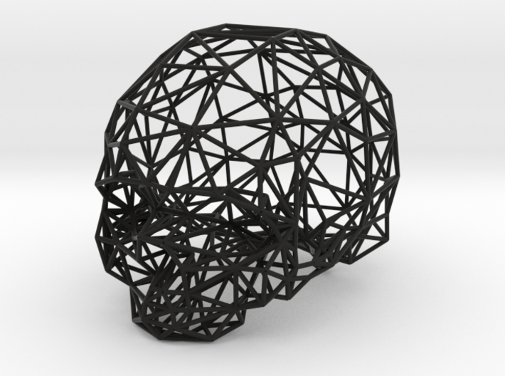 Skull Wireframe 3d printed