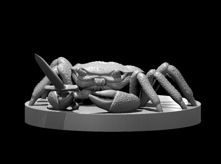 Crab with a Knife 3d printed