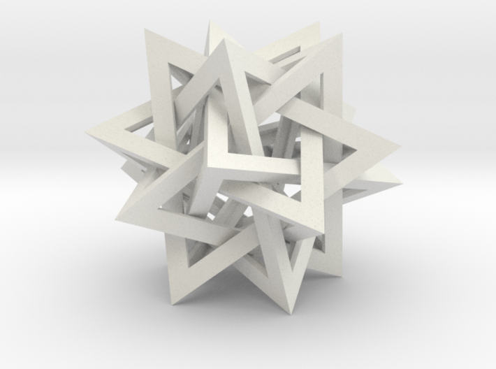 Tetrahedron 5 Compound, 8&quot; diameter 3d printed