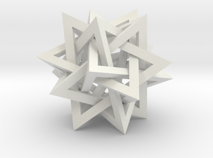 5 Tetrahedron Compound, 5&quot; diameter 3d printed