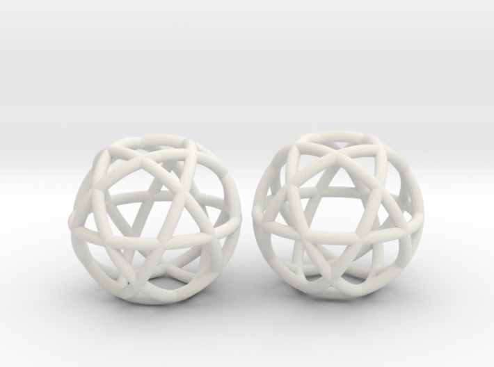 Penta Sphere 2 beads 3d printed
