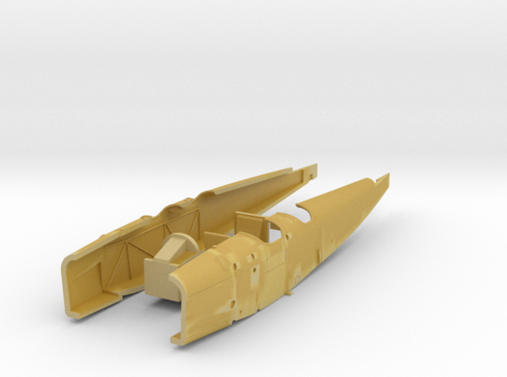 Aero A-34 Kos, 1/72 - 1 of 3, fuselage parts 3d printed