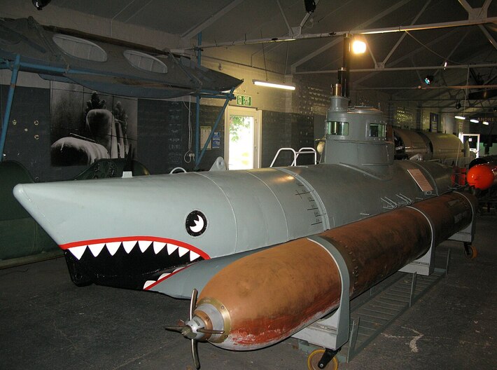 Nameplate U-Boot Biber (6 inches) 3d printed German midget submarine Biber. Photo: Geni.