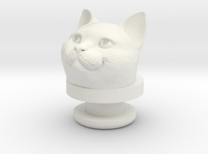 Smiling_cat_Croc_Charm 3d printed