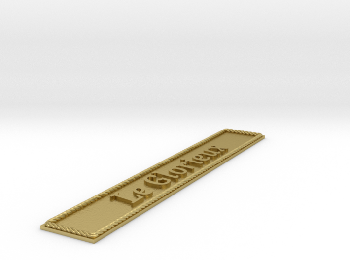 Nameplate Le Glorieux (10 cm) 3d printed