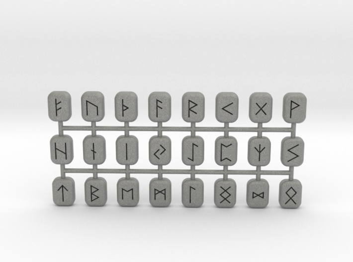 Miniature Rune Set 3d printed