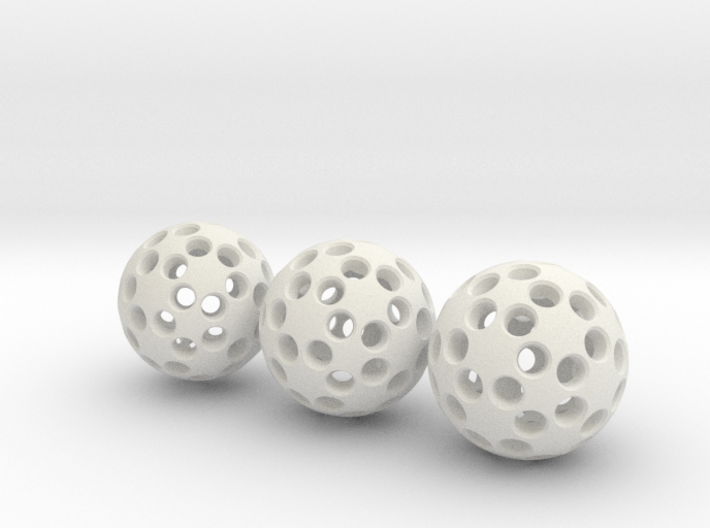 Spherical magnet buckyball scaffold 3d printed 