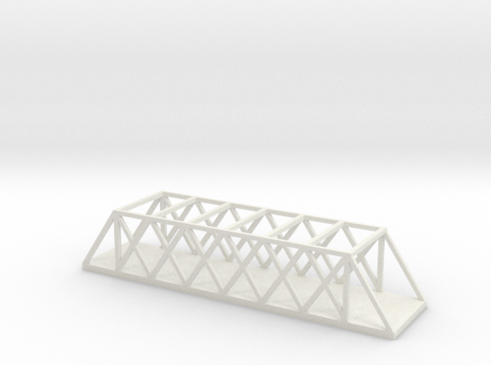 1/700 Scale Quadrangular Warren Truss Bridge 3d printed