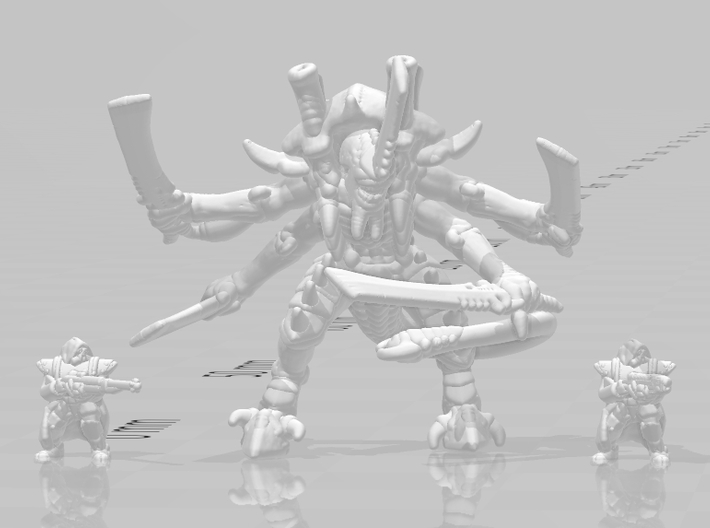 Swarm Bug Lord 6mm monster infantry miniature game 3d printed 