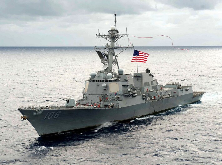 Nameplate USS Stockdale DDG-106 Return with Honor  3d printed Arleigh Burke-class guided missile destroyer USS Stockdale DDG-106.