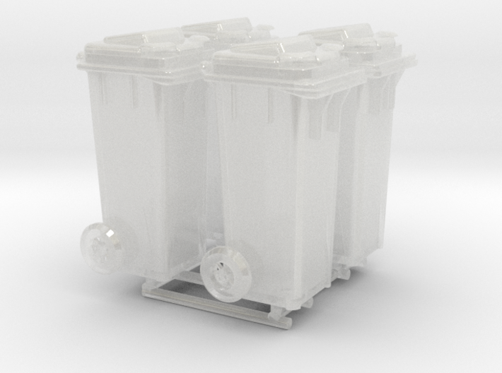 Kliko garbage can - 1:50 - 4X 3d printed