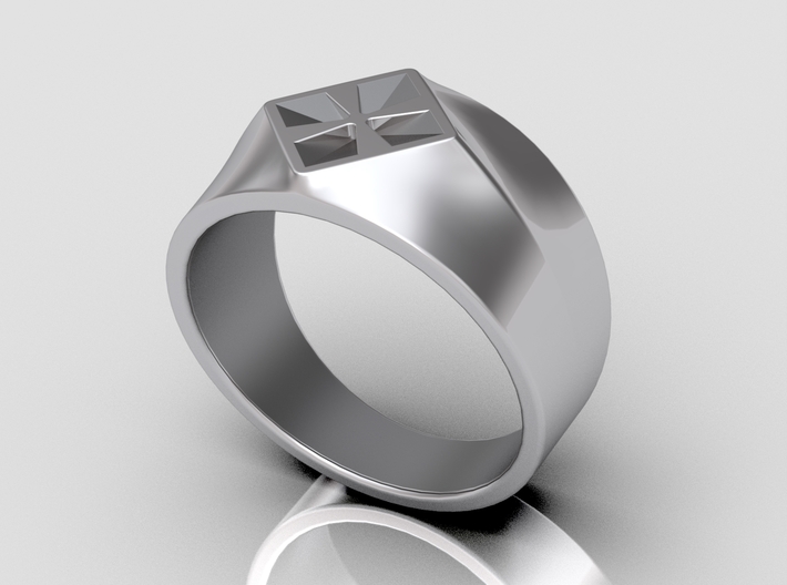 Attract Signet Ring 3d printed