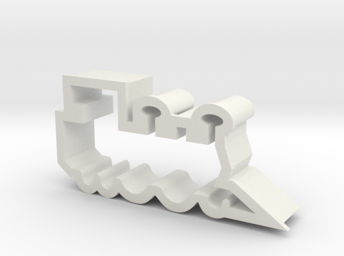 Train Engine Cookie Cutter Side View 3d printed 