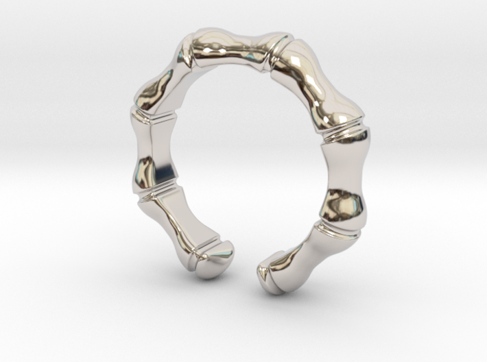 Bamboo ring - Large model 3d printed