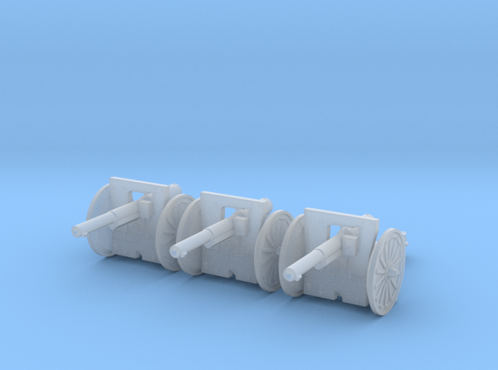 1/160,1/144 75mm French cannon m1897 3d printed