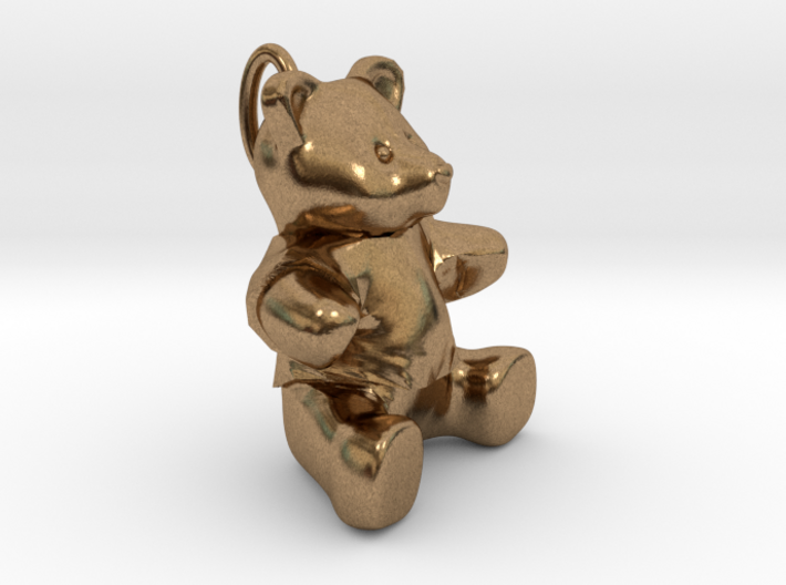 Teddy bear pendant 3d printed
