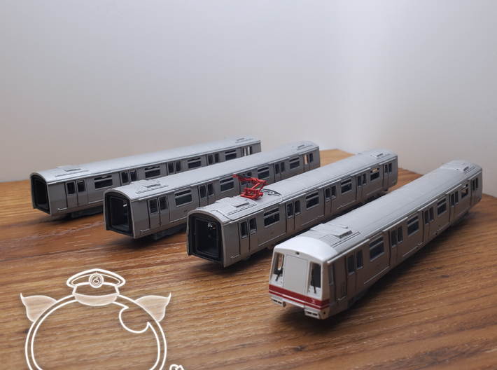 [1/160 ~ Car C] 都城嘉慕列車 / HK MTR Metro Cammell EMU 3d printed 