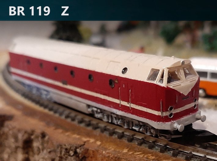 BR 119 Z [body] 3d printed Finished model by neumann_1973
