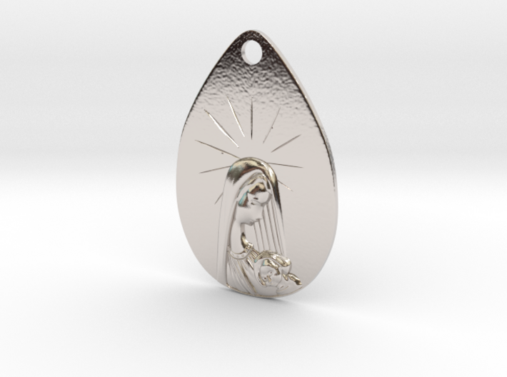 Constantine Medal #1 Mary and Child 3d printed