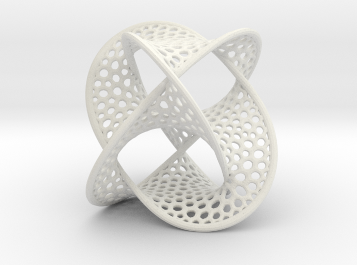 Borromean Rings Seifert Surface (5cm) 3d printed
