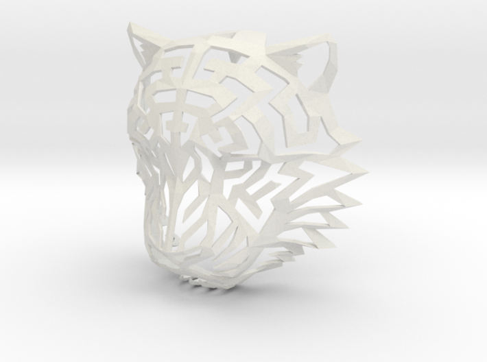Tiger Head (S) Faux Taxidermy 3d printed