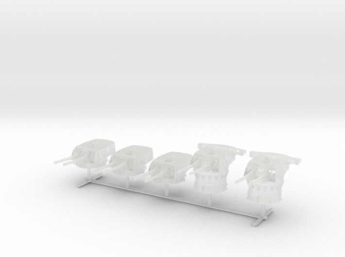 1/600 IJN Type 50 year 3 turrets (8-inch) 1944 Set 3d printed