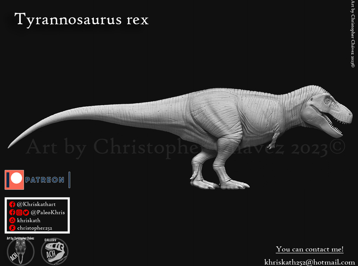 Tyrannosaurus 3d printed 