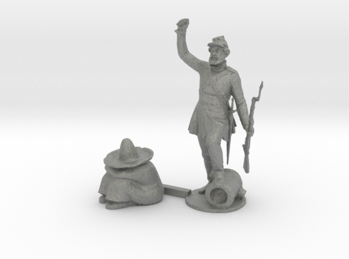 HO Scale Soldier and Siesta 3d printed This is a render not a picture