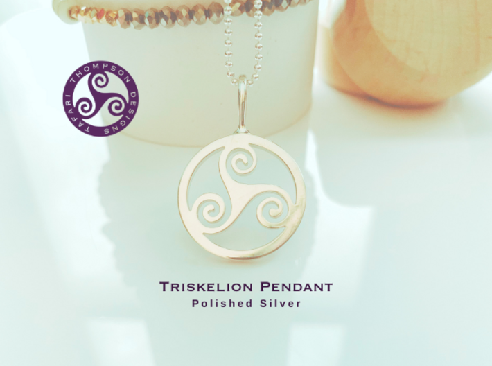 Triskelion Pendant 3d printed