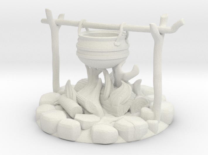 Firepit with Pot 3d printed 